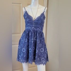 NBD Give It Up Dress in Chambray Blue